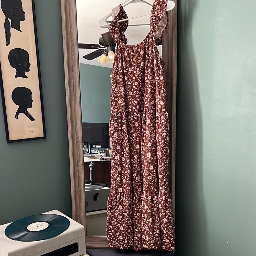 Rylee + Cru Abbie Tiered Maxi | Wild Floral Size Large